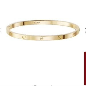 Cartier love bracelet, small gold size 16